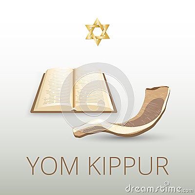 Happy Yom Kippur background Stock Photo
