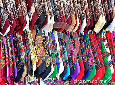 Traditional kerchiefs Stock Photo