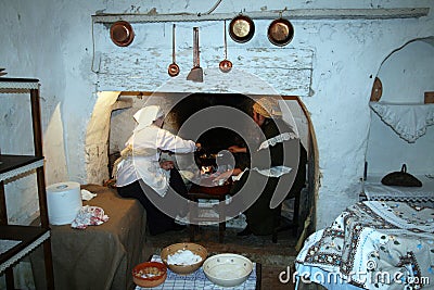 Traditional kitchen Editorial Stock Photo