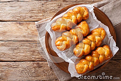 Traditional Koeksisters South African sticky donut sweet, sticky Stock Photo