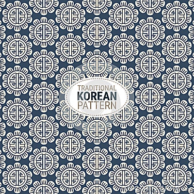 Traditional Korean pattern for designers Vector Illustration