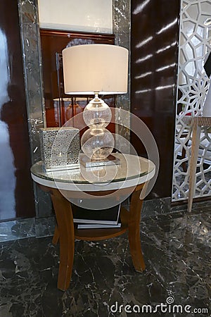 Traditional lantern lamp in luxury hotel Editorial Stock Photo