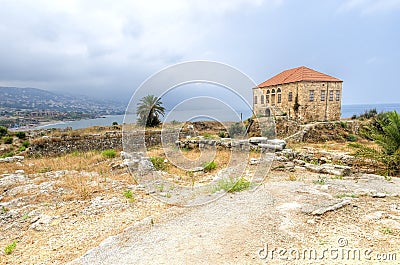 Traditional Lebanese house, Byblos Stock Photo