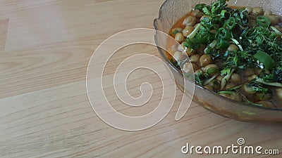 Traditional lentils Channa/Chola Masala or chick peas curry or chole bhature Stock Photo