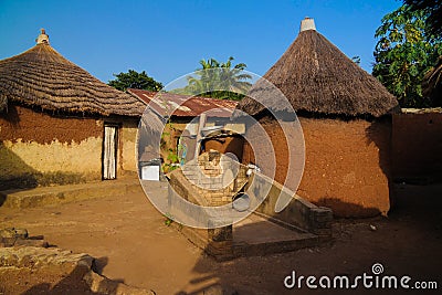 Traditional Losso aka Nawdba people village in Doufelgou, Kara region, Togo Stock Photo