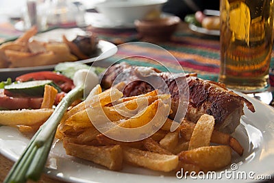 Traditional Macedonian food Stock Photo
