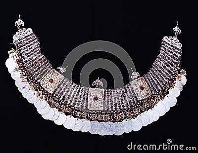 Traditional macedonian necklace Stock Photo