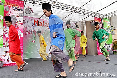 Traditional Malay Dance Editorial Stock Photo