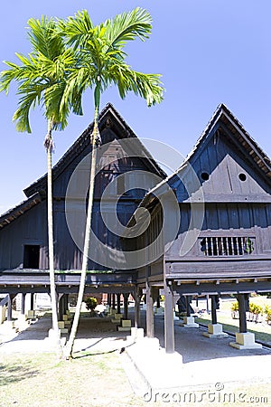 Traditional Malay House Stock Photo