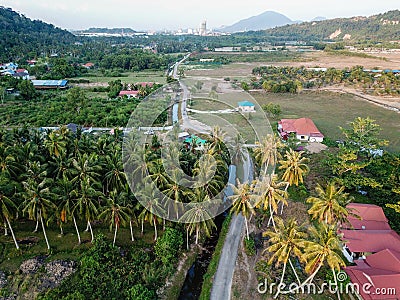 Traditional Malays village Stock Photo