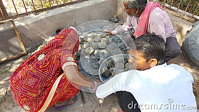 Local Chef Making of Rajasthan special lunch Editorial Stock Photo