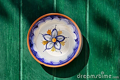 Traditional maltese hand-painted plate Stock Photo