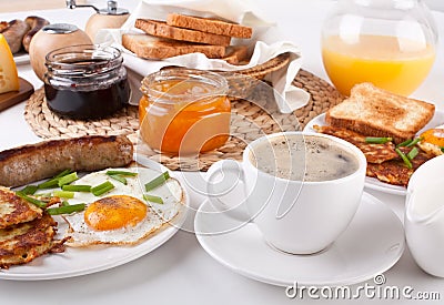 Traditional Manhattan brunch Stock Photo