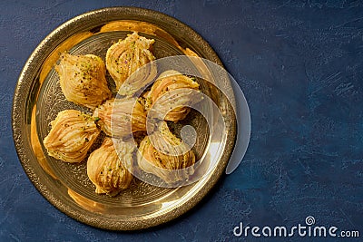 Traditional middle eastern sweets baklava Stock Photo