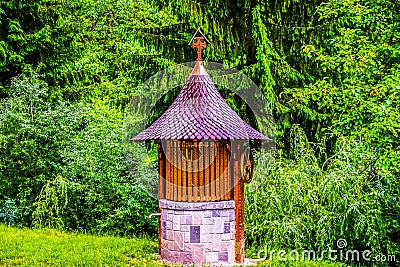 Traditional monastery well Stock Photo