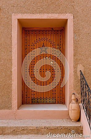 Traditional Moroccan door Stock Photo