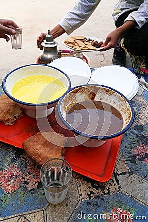 Traditional moroccan food Stock Photo