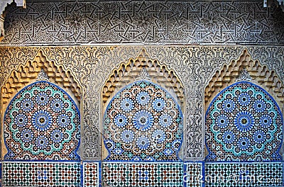 Traditional Moroccan ornament Stock Photo