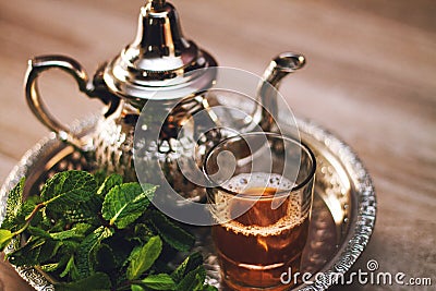 traditional moroccan tea Stock Photo
