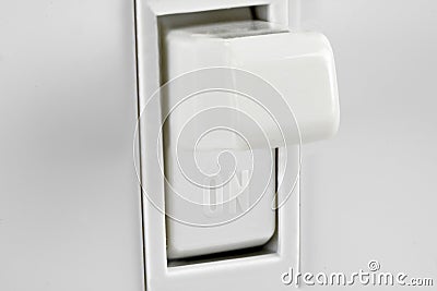 Traditional North American toggle electric switch Stock Photo