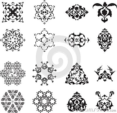 Traditional ottoman turkish design elements Stock Photo