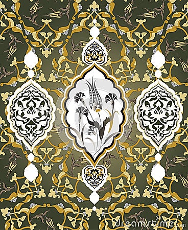 Traditional ottoman turkish seamless design Vector Illustration