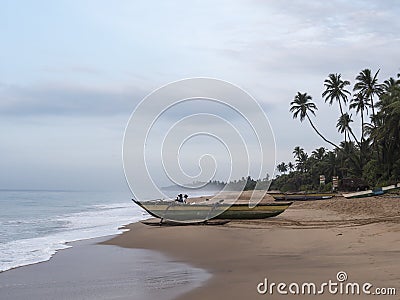 Traditional outrigger boat Editorial Stock Photo