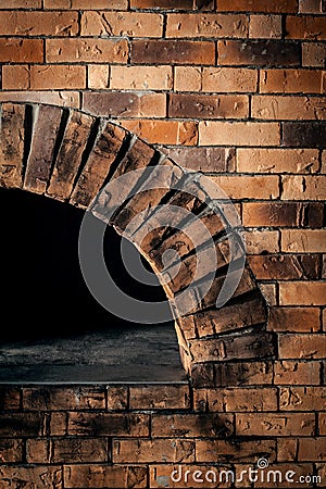 A traditional oven for cooking and baking pizza. Stock Photo