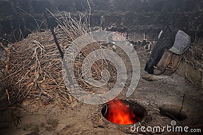 Traditional oven tonir in Armenia Stock Photo