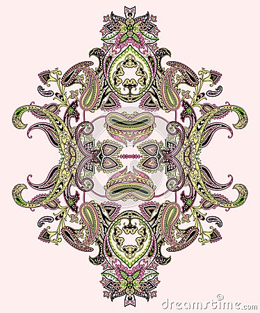 Traditional paisley pattern Stock Photo