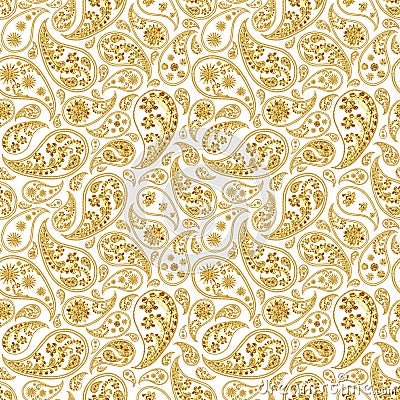 Traditional paisley seamless pattern Stock Photo