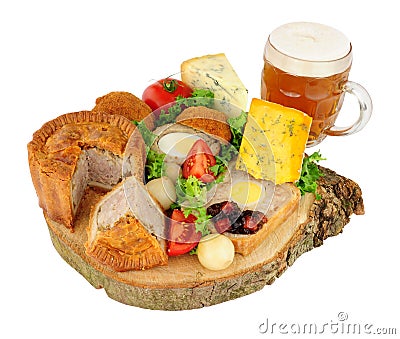 Ploughman`s Buffet Lunch Stock Photo