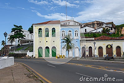 Traditional Portuguese colonial architecture in Sao Luis, Brazil Editorial Stock Photo