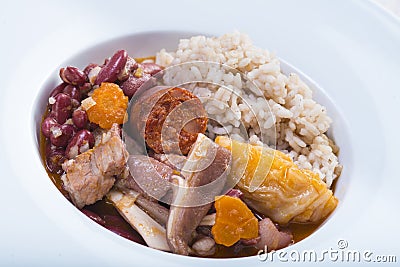 Portuguese feijoada Stock Photo