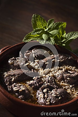 Traditional portuguese food Stock Photo