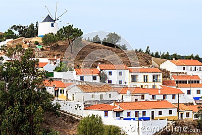 Ancient mill, Cerro dos Moinhos Juntos, Odemira, Portugal Stock Photo