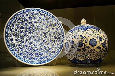 Traditional pottery in Kutahya, Turkey Stock Photo