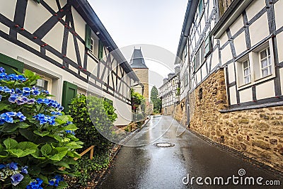 Traditional prussian wall in architecture in Germany Stock Photo