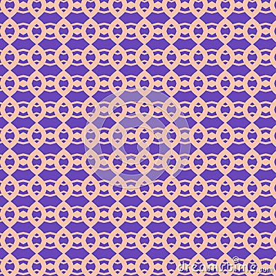 Traditional purple rhombic tiles pattern Cartoon Illustration