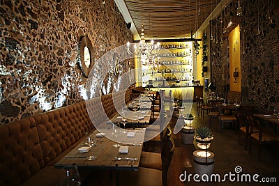 Traditional Restaurant in Mexico Editorial Stock Photo