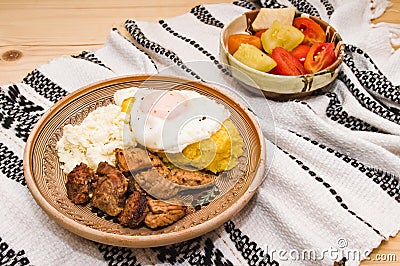 Traditional Romanian cuisine (tochitura) Stock Photo