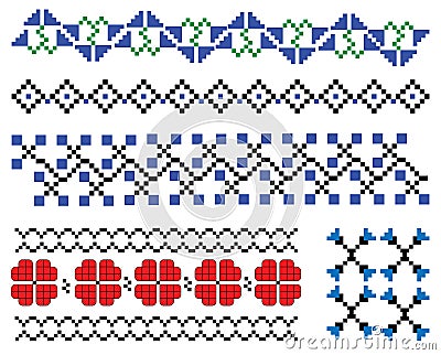 Romanian, Ukrainian, Belarusian, traditional theme - vector format. Vector Illustration