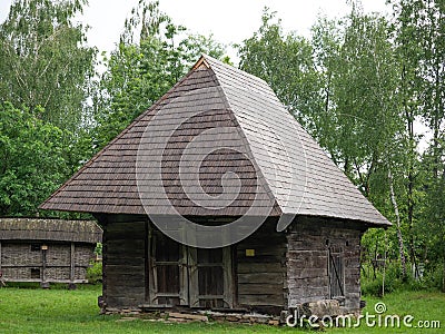 Traditional romanian village Stock Photo