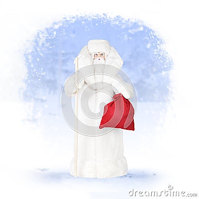 Traditional Russian Santa Claus Stock Photo