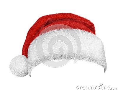 Traditional Santa Claus red and white hat Stock Photo