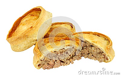 Traditional Scotch Meat Pies Stock Photo