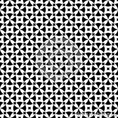 Traditional seamless pattern, rounded crosses Vector Illustration