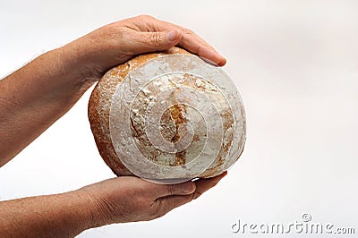 Traditional Serbian delicious bannock bread Stock Photo