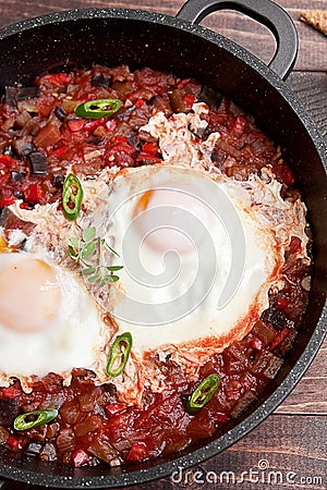 Traditional shakshuka Stock Photo