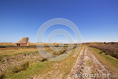 Traditional sheep barn on the island of Texel, The Netherlands Stock Photo